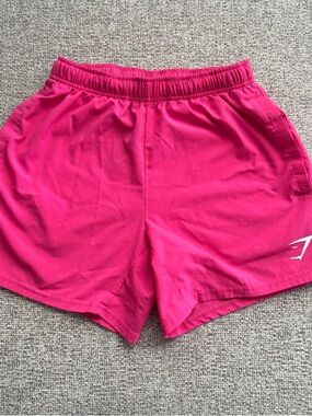 Gymshark Women's Bright Pink Athletic Shorts